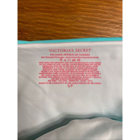Victoria’s Secret Small NWT bikini bottom the classic hipster turquoise blue - Picture 5 of 7